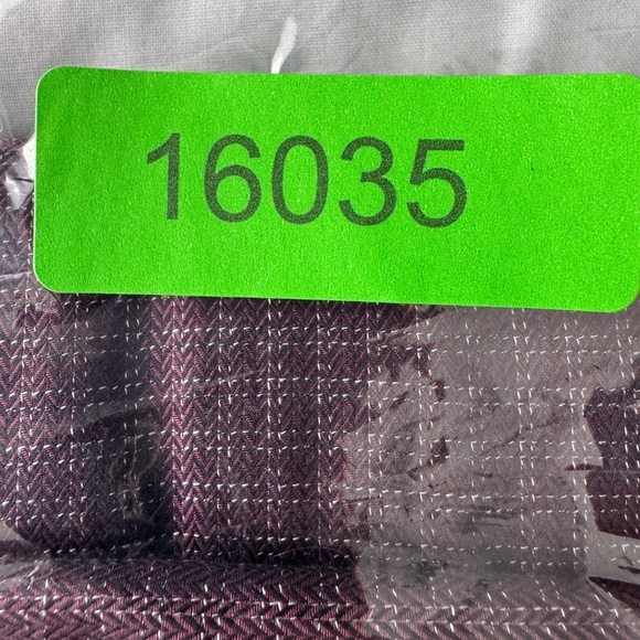 JOE Joseph Abboud Men's XLT Button‎ Shirt Herringbone Check Burgundy-Plum Soft - Picture 13 of 13